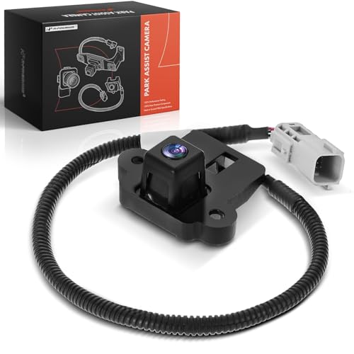 Image of A-Premium Park Assist Camera Rear View Backup Reverse Camera Compatible with Select Chevrolet & Cadillac Models - 2009-2013 Avalanche, 2009-2013 Escalade EXT
