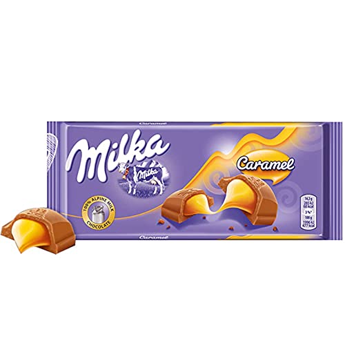 Milka Milk Chocolate with Caramel Filling