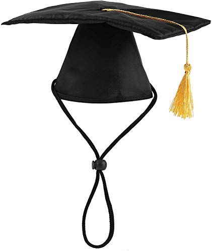 Gorro de graduación para perro con borla amarilla y bandana 2026 miniatura 2