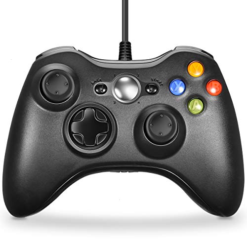 Xbox 360 Controller, Voyee Wired Controller Gamepad For Microsoft Xbox 360 & Slim/Windows/Pc (Black) #TOP16