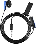 Gaming Headset for PS4 Controller, Single Ear 3.5mm Headset with Mic, Lightweight Earbud for Clear Online Chat & Game Audio, Compatible with Sony Playstation 4 PS4 Controller