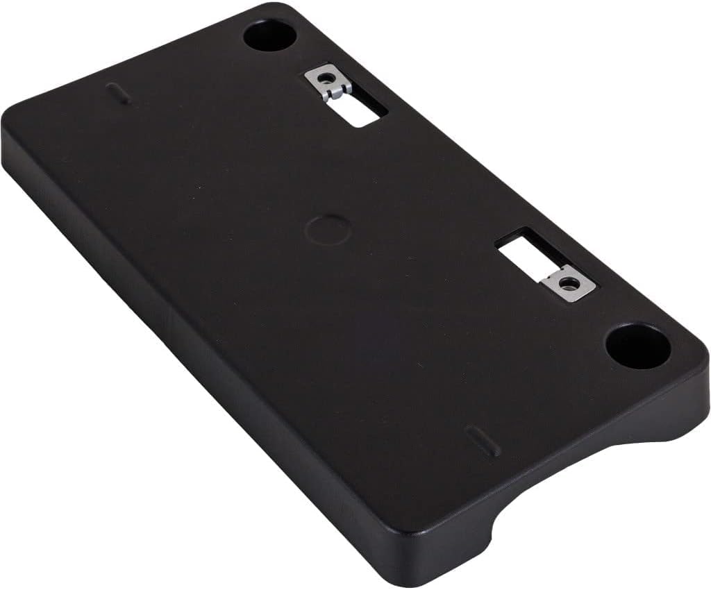 Front Bumper License Plate Frame Tag Mounting Bracket Holder Cover Replacement for 2020-2025 Toyota Highlander and Highlander Hybrid Except XSE Black Textured Made of Plastic TO1068162 521140E160