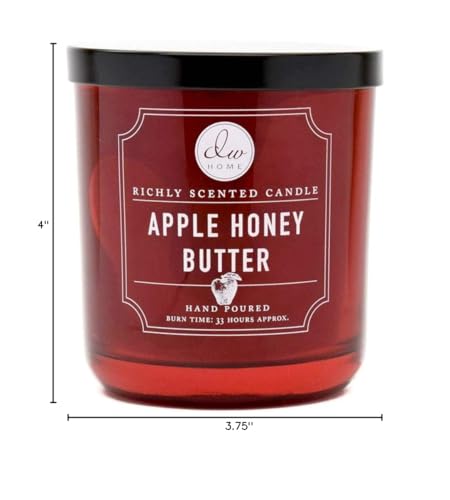 DW Home Medium Single Wick Candle, Apple Honey Butter