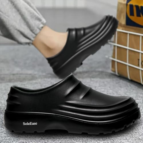 Unisex Black Chef Shoes Mens Womens Lightweight Non-Slip Work Shoes for Kitchens4