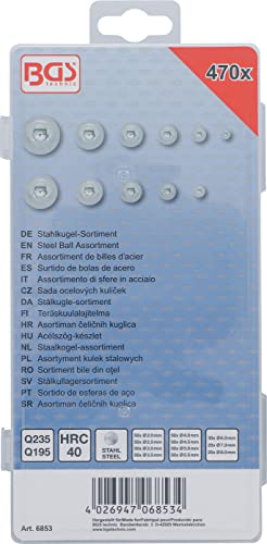 BGS 6853 | Stahlkugel-Sortiment | 470-tlg.