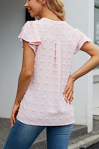 Image of Women's Short Sleeve Puff Sleeve T-Shirt Casual Loose Fitted Tops