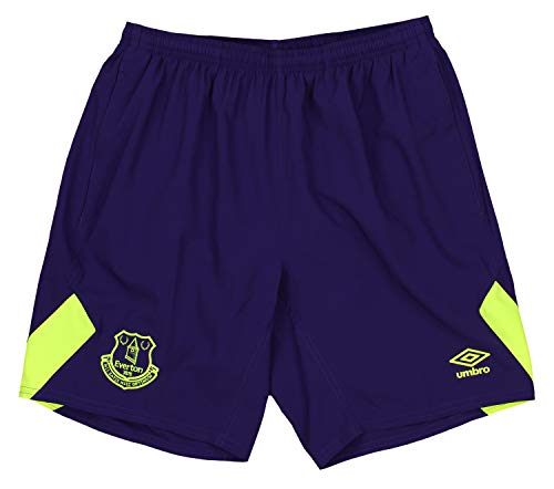 Umbro Men's Everton FC Woven Training Soccer Shorts, Purple Small