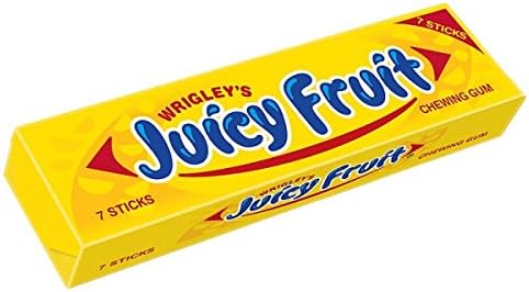 Juicy fruit chewing gum
