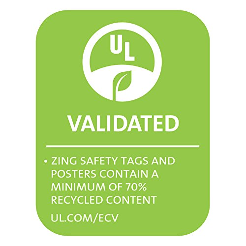 Zing Green Products 7016 Eco Fire Safety Fire Extinguisher Tags, 3 x 5.75 Inch, 10 Pack