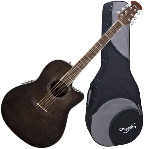 OVATION CS24P-TBBY Celebrity Standard Acoustic-Electric Guitar TRANSPARENT BLACK with Ovation Zero-Gravity Case