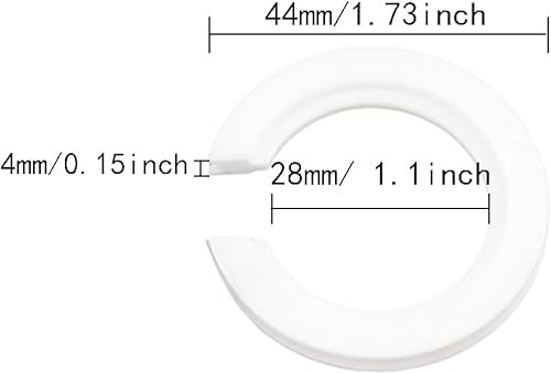 Miniatura 2 de 12 unids blanco uno lámpara arpa sillín adaptador convertidor uno lámpara sombra reducción anillos E27 a E14 convertidor zoom out, 1.772 x 1.142 in