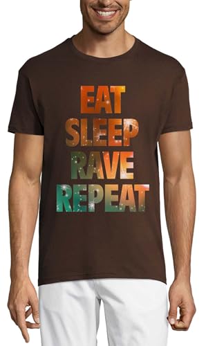 T-shirt rave coton chocolat : vêtement de danse fluide et doux