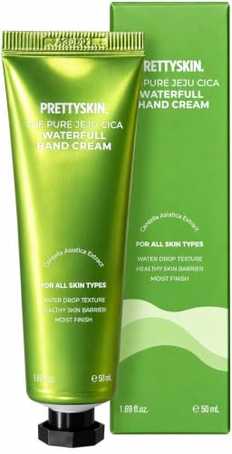 PRETTYSKIN The Pure JEJU Cica Waterfull Hand Cream 1.69fl.oz.(50ml) with Centella asiatica extract