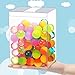 Jetec 30 Pcs Clear Plastic Toy Protector Case 4 Inch Toy Display Vinyl Collectible Figure Display Case Toy Clear Soft Protector Box for Toy Protection