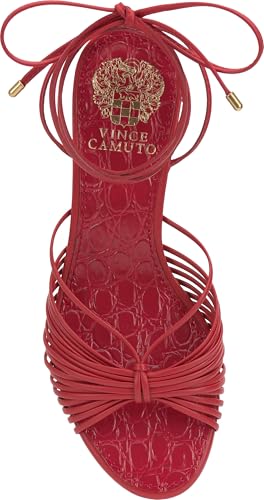 Image of Vince Camuto Lory Ankle Wrap Kitten Heel Sandals | Party Sandals