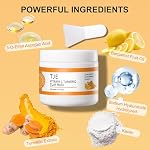 TJE Turmeric Face Mask with Vitamin C, Turmeric Vitamin C Clay Mask for Dark Spots, Dull Skin, Cleansing Pores & Blackheads, Moisturizing & Improve Uneven Skin Tone - Image 5
