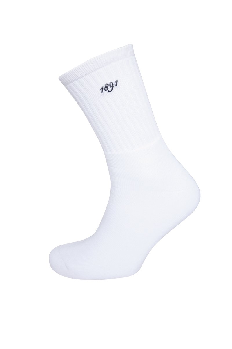 Glenmuir Men's White 2 Pair Dunbar Cushioned Golf Socks - 7-11