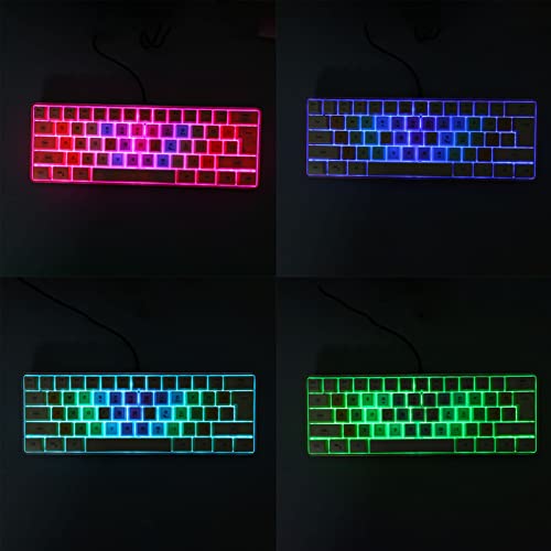 Teclado mecánico gaming Obetuensv5fzacrtno-11 USB-C 60% miniatura 7