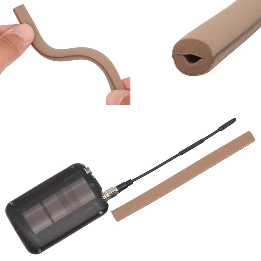 URSA Foamie Flex RF Savers - Protectores de RF de espuma flexible para antenas de látigo y antenas - Mejora la señal, reduce el ruido de la ropa y protege contra el sudor, paquete de 4 (caramelo)