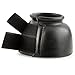 Jeffers Equine Bell Boots for Horses – Heavy-Duty Rubber Overreach Protection, Soft & Durable with Double Strap Closure, Black – Equestrian Essentials for Training, Travel & Sports - Small Size