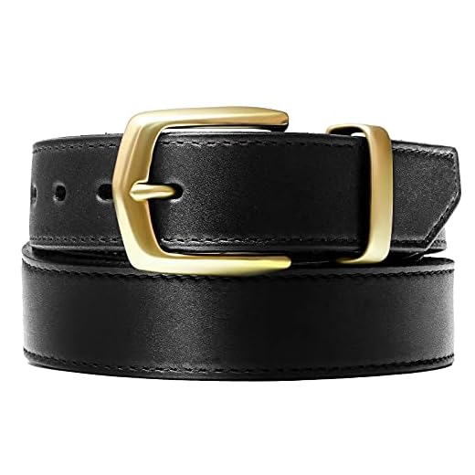 GODKOL Leather Gun Belt with Steel Core, Gun Belts for Men, Tactical Concealed Carry Belt CCW