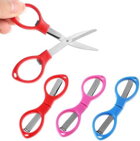 Amazon.com: WLLHYF Folding Scissors, 3Pack small scissors Portable Mini ...