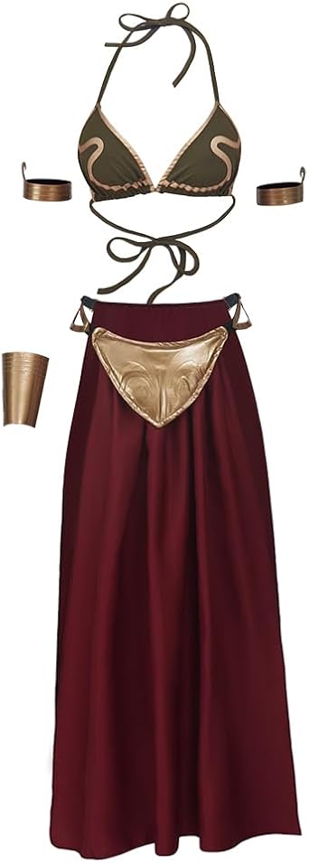 Princess Leia Slave Cosplay Costume Lingerie Uniform Set for Women Halloween Outfits