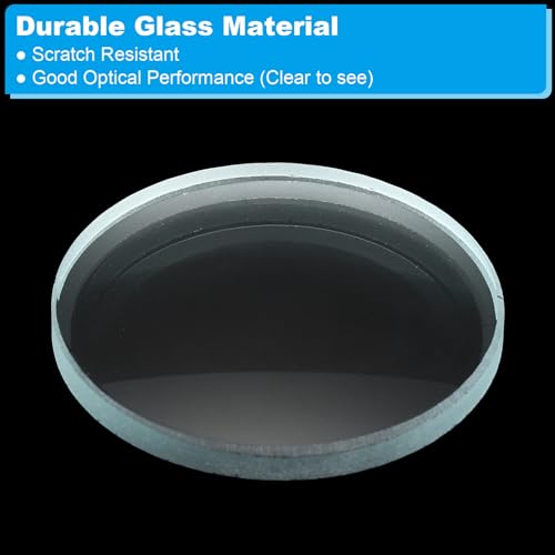 Image of PATIKIL 8 inch (200mm) Focal Length Double Concave Lens, 3 Pack 50mm Diameter 5mm Height Glass Optically Polished Round Edges Lens for Physics Experiment, Clear