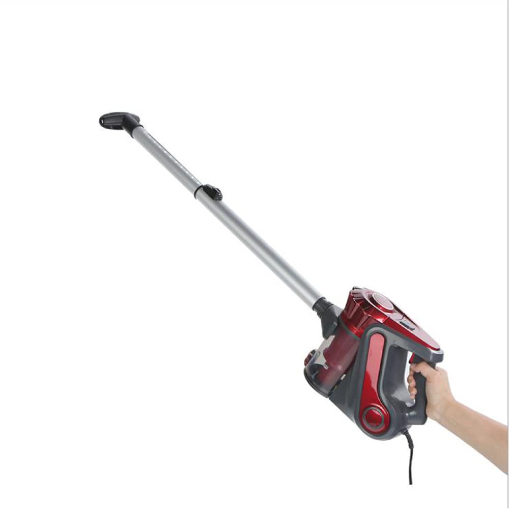 Aspirapolvere Per Casa Senza Sacco,con Vari Accessori, Tappeti E Divani, Telescopico/Silenzioso Per Pavimento/Tappeto/Tenda/Peli Animali/Lavapavimenti（Filtro HEPA, Tecnologia Ciclonica,Rosso）,Red