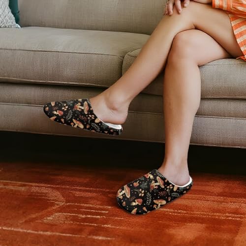 Womens Fuzzy Slipper Winter Plush Warm Slip-on Home Slippers Flats Cozy Indoor Outdoor House Shoes3