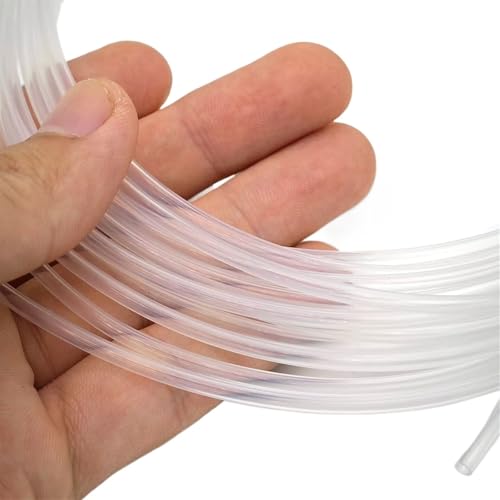 TUBENEXIAN PTFE �`���[�u ID 0.8 �~�����[�g�� 1 �~�����[�g�� 3 �~�����[�g�� 4 �~�����[�g�� 5 �~�����[�g�� 6 �~�����[�g�� F46 FEP �≏�z�[�X�d���p�C�v���x�ϐH�� 600 V �c�[��(ID 3.17mm x 6.