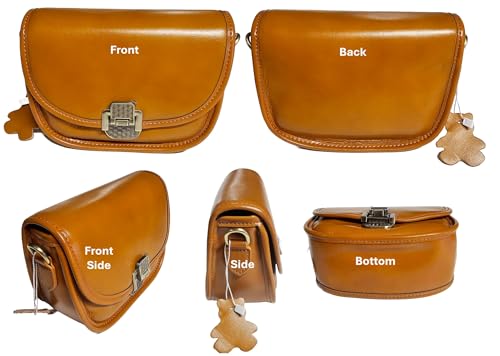 Women Genuine Cow Leather Mini Small Crossbody Shoulder Bag with 2 Detachable Adjustable Straps2