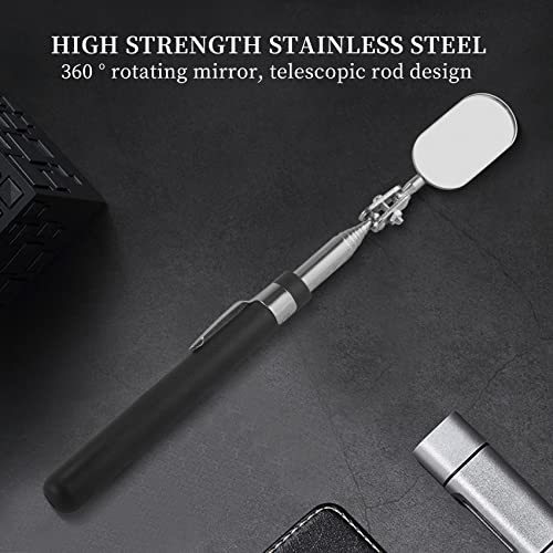 Micvtve 3 StüCke Teleskop Inspektions Beobachtungs Inspektions Werkzeug für ÜBerprüFung Des Zustands Des Fahrzeugs (Oval)