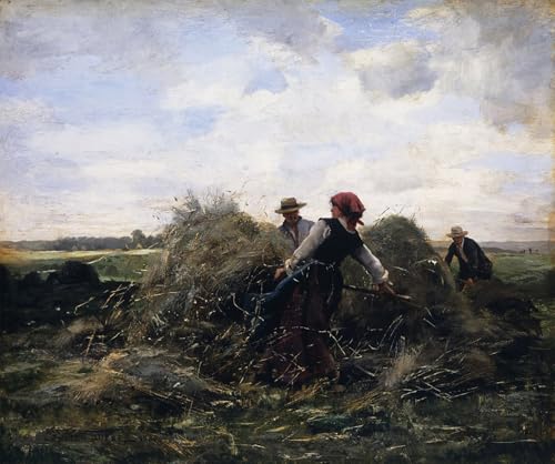 Affiche de paysage Les Moissonneurs Julien Dupré pour salon élégant 60x90