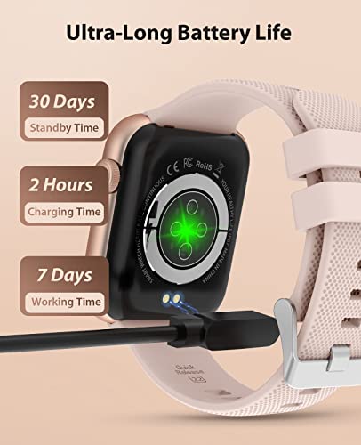 Smart Watch For Men Women Android Iphone, Activity Trackers And Smartwatches With Bluetooth Call(Answer/Dial), 1.85" Hd Touch Screen Fitness Heart Rate Spo2 Sleep Blood Pressure Monitor Pedometer #TOP6