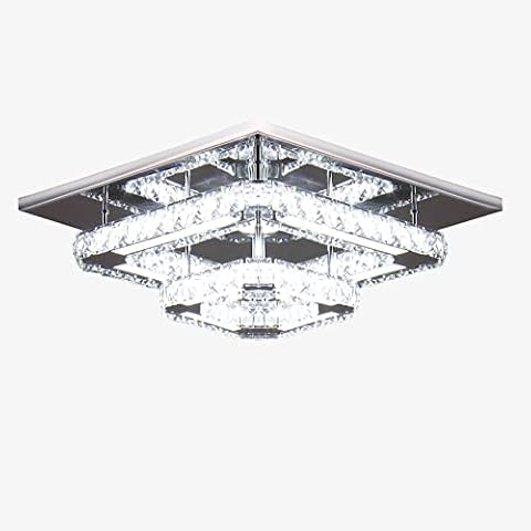 CXGLEAMING Lámpara de techo de cristal LED moderna Cover