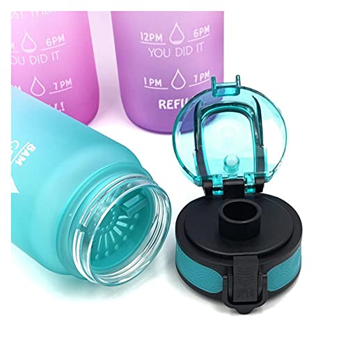 YINYANG Motiverende waterfles met tijdmarkering lekvrije fles fit voor fitnesssporten (Color : Blue gradient) - Image 5