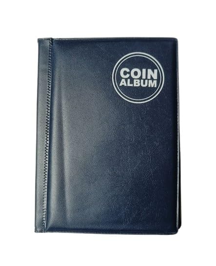 Atoz Crafts 60 Pockets Coin Holder Album & Storage Book for Collectors, Dark Blue (1 Pcs)-image-5