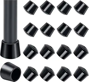 Sopito Chair Leg Tips Caps 1 Inch Rubber Table Chair Leg Caps,16 PCS, Black