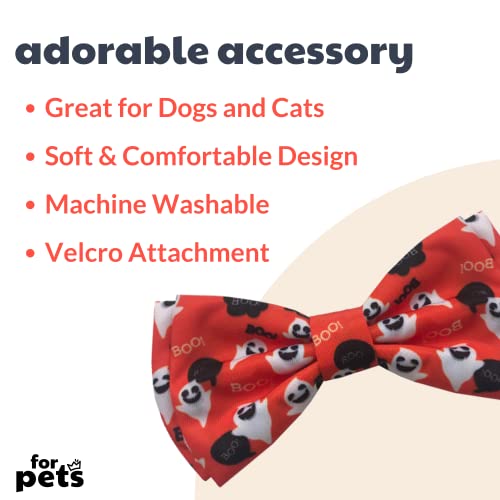 Huxley & Kent Bow Tie For Pets | Ghostbusters (Extra-Large) | Halloween Velcro Bow Tie Collar Attachment | Fun Bow Ties For Dogs & Cats | Cute, Comfortable, And Durable | H&K Bow Tie #TOP1