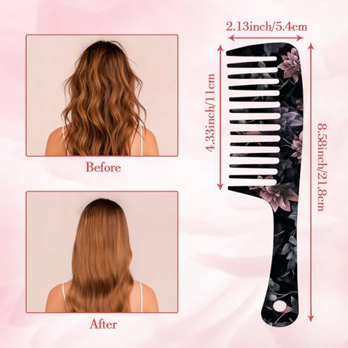 Peine de Dientes Anchos con Mango Ergonómico para Cabello miniatura 2