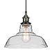 Revel Rutherford Vintage Edison Industrial 1-Light Pendant Glass Hanging Light