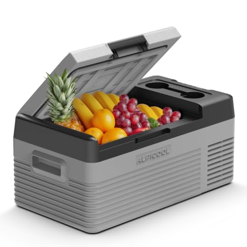 Image of Alpicool Car Refrigerator 12 Volt Portable Car Fridge 16 Quart(15 L Electric Cooler with AC/DC,Car Refrigerator Freezer for Truck Van RV Camper SUV, Camping Boat Travel,-4~68°F