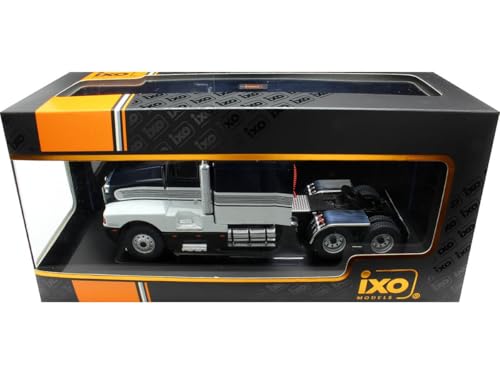 Modelo a escala 1:43 Kenworth T600 1986 Negro/Blanco miniatura 3