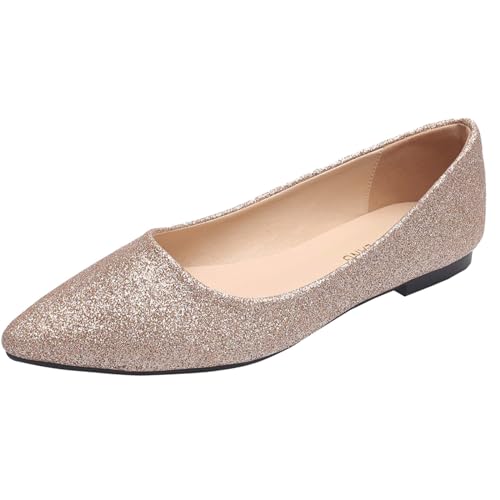 Chaussures plates élégantes à bout fermé FGRID au raffinement étincelant