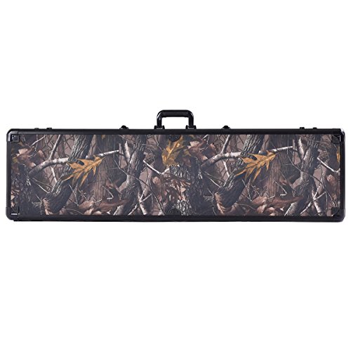 Goplus 49-inch Long Rifle Gun Hard Case, Locking Shotgun Storage Box with Foam