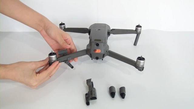 Drohnen Fahrwerk, 1 Set, kompatibel mit DJI Mavic 2 Pro, Dji Mavic 2 Zoom, Landebeine schützen Gimbal und Unterboden, Unterbau für sanftes Landen, Drohnen Beine Landung, Drohne Landegestell, Landefüße – Bild 8