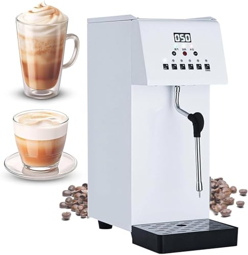 Mousseur à lait entièrement automatique avec écran LCD pour café, thé et desserts – Capacité de 6 L, idéal pour un usage domestique et commercial