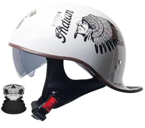 Casco de motocicleta retro jet abierto homologado ECE ideal para evitar el calor en scooter