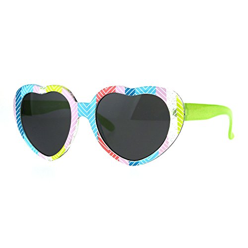 Girls Child Size Heart Shape Cute Plastic Fashion Sunglasses